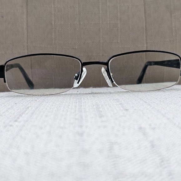 O by Oscar De La Renta Glasses Frame Black tone Metal Half Rim Eyeglasses OSM802 - Picture 7 of 12